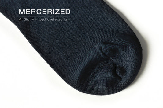 L.Martin Pima Cotton Ankle Socks for Men / Women - 100% Cotton Interface - Navy Blue - 3Pair