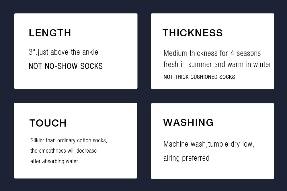 L.Martin Pima Cotton Ankle Socks for Men / Women - 100% Cotton Interface - Navy Blue - 3Pair