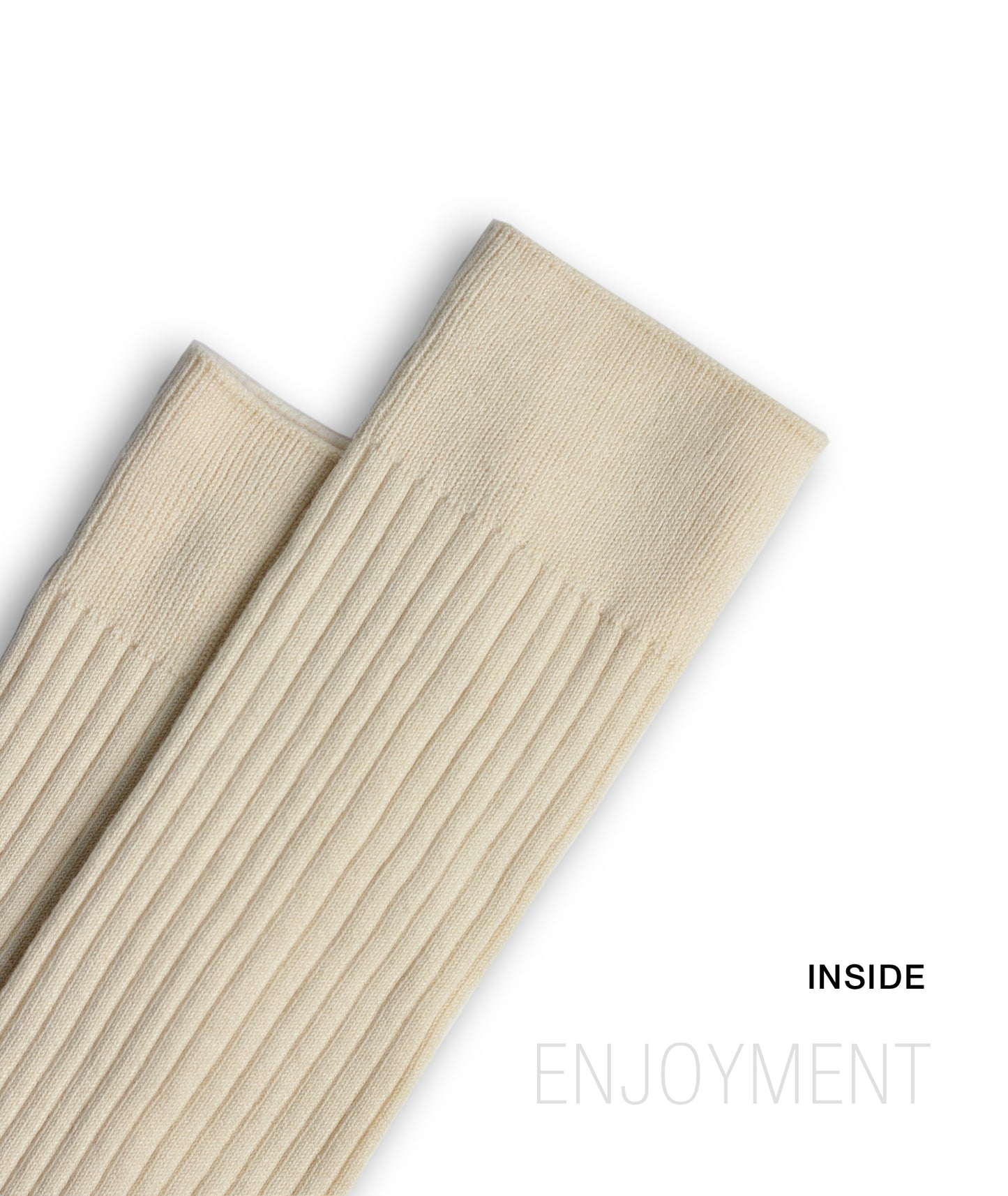 L.Martin Pima Cotton Over the Calf Dress Socks - 100% Cotton Interface - Beige - 3Pair