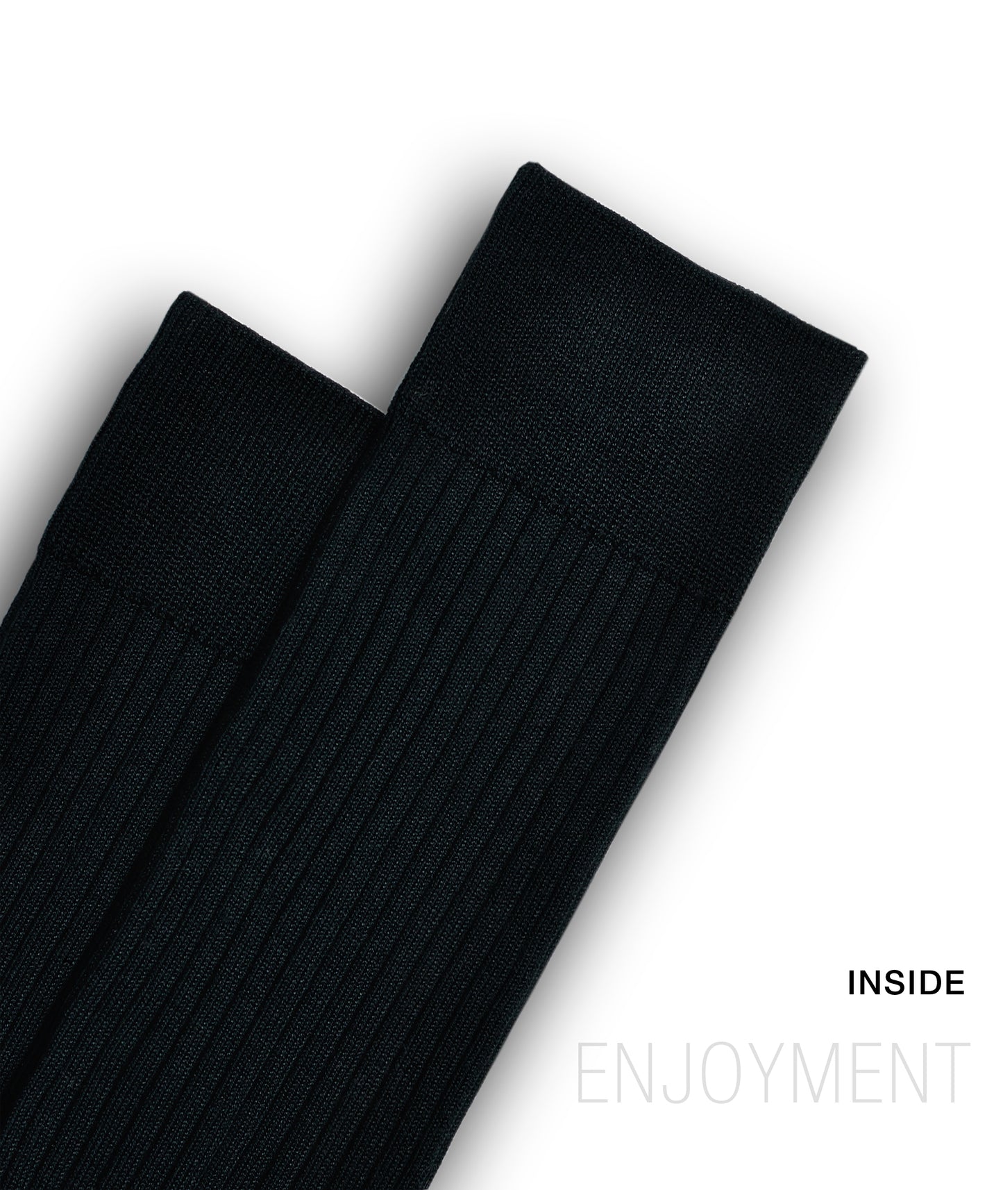 L.Martin Pima Cotton Over the Calf Dress Socks - 100% Cotton Interface - Black - 3Pair