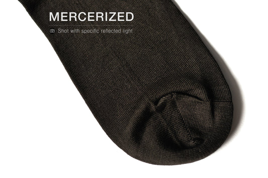L.Martin Pima Cotton Ankle Socks for Men / Women - 100% Cotton Interface - Dark Brown - 3Pair